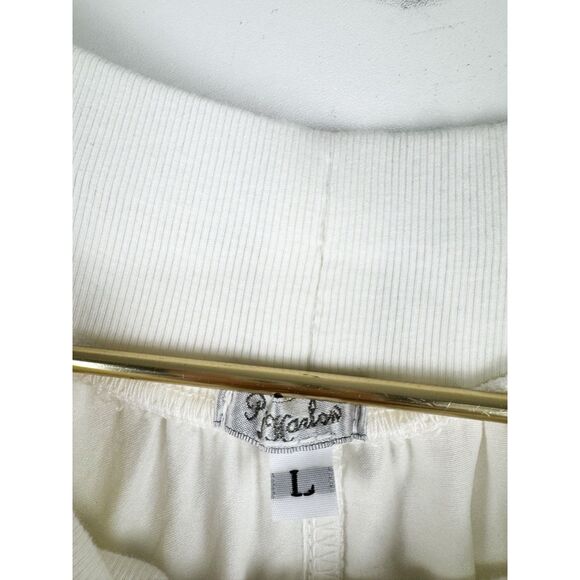 PJ Harlow Satin Pajama Set Women’s Sz L Jolie Bottoms/ Kiki Top sz L - Picture 7 of 8